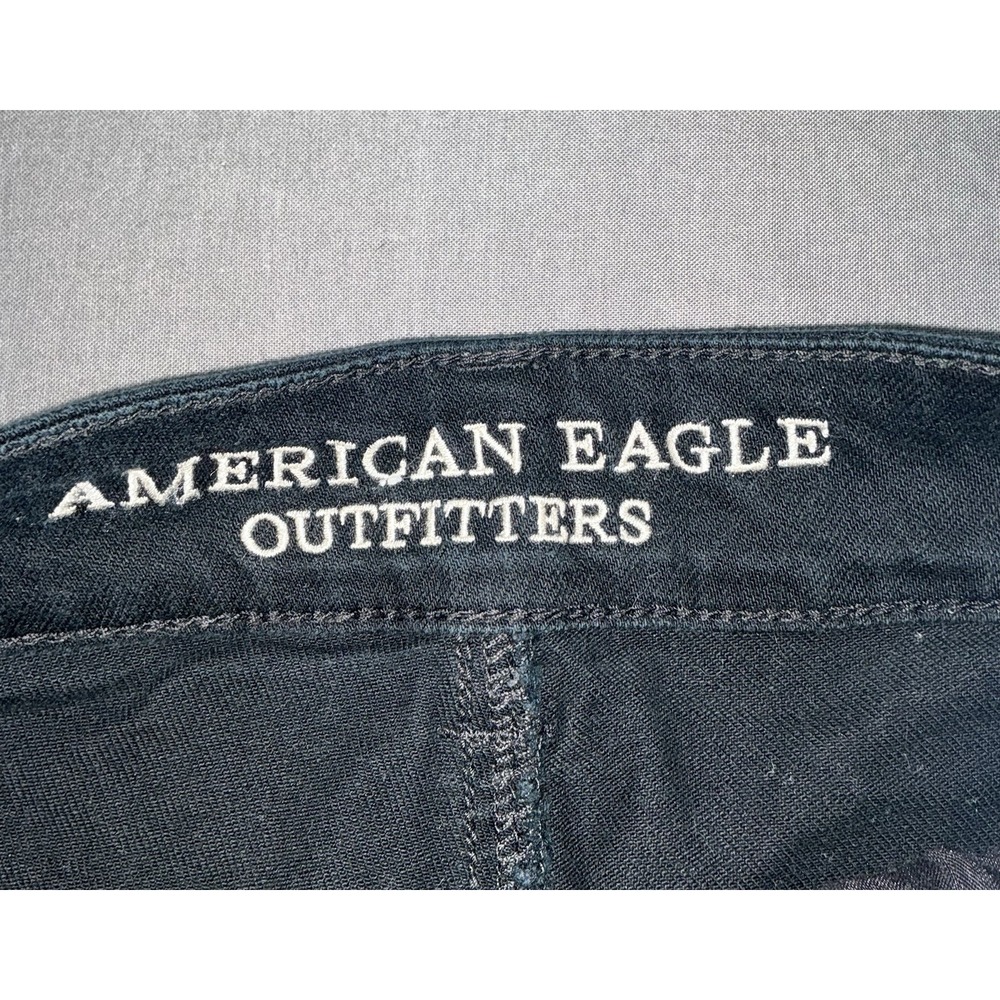 American Eagle Jean Short Lot Of 2 Sz 2 Black &White Distressed Cut-Offs Women's - Picture 5 of 10